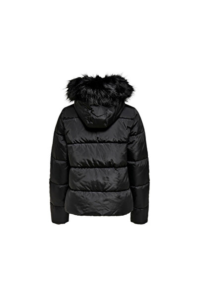 ONLY Onlmonica Short Puffer Jacket Kadın Günlük Mont 15205638-BLACK Siyah