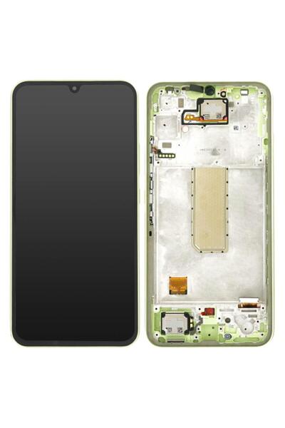 Samsung Galaxy A34 5g A345 Uyumlu Lcd Ekran Dokunmatik Yeşil Servis Çıtalı