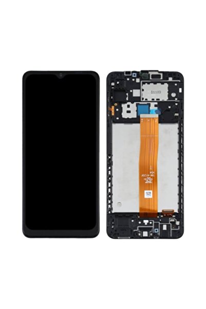 Samsung Galaxy A12 A125 Uyumlu Lcd Ekran Dokunmatik Siyah Servis Çıtalı