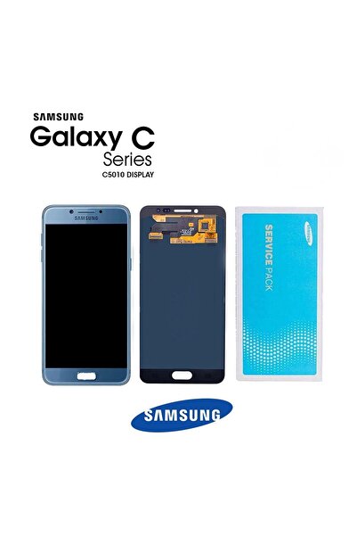 Samsung Galaxy C5 Pro C5010 Uyumlu Lcd Ekran Dokunmatik Mavi Servis GH97-20450B