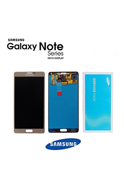 Samsung Galaxy Note 4 N910 Uyumlu Lcd Ekran Dokunmatik Gold Servis GH97-16565C