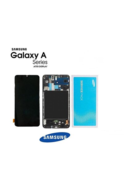 Samsung Galaxy A70 A705 Uyumlu Lcd Ekran Dokunmatik Siyah Servis Çıtalı