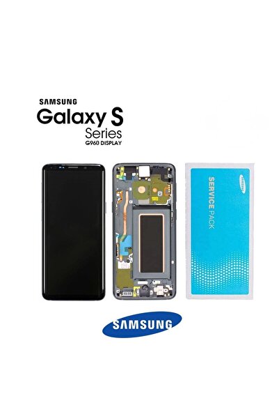 Samsung Galaxy S9 G960 Uyumlu Lcd Ekran Dokunmatik Gri Servis GH97-21697C