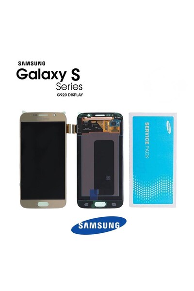 Samsung Galaxy S6 G920 Uyumlu Lcd Ekran Dokunmatik Gold Hk Servis