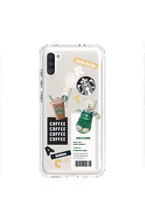 Merwish Samsung Galaxy A11 ve M11 Uyumlu effaf Starbucks Desenli Silikon K l f Kapak Fiyat Yorumlar Trendyol