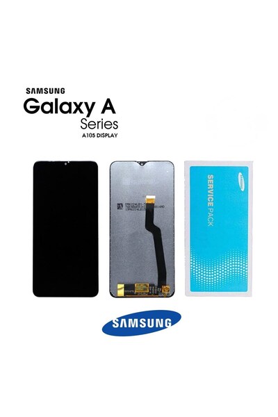 Samsung Galaxy A10 A105 Uyumlu Lcd Ekran Dokunmatik Siyah Hk Servis Çıtasız GH82-19515A