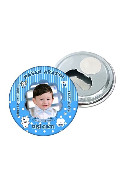 Elara Tasarım Kişiye Özel Diş Buğdayı Magnet Hediye 58mm 10 Adet Poşetli