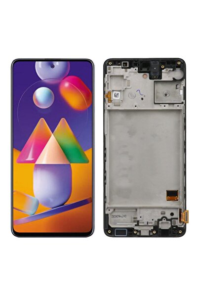 Samsung Galaxy M31s M317 Uyumlu Lcd Ekran Dokunmatik Siyah Servis Çıtalı