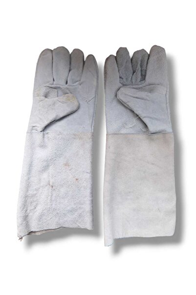 Nalbur Diyarı 38 Cm Uzun Kaynakçı Eldiveni – Isıya Dayanıklı Deri Iş Eldiveni