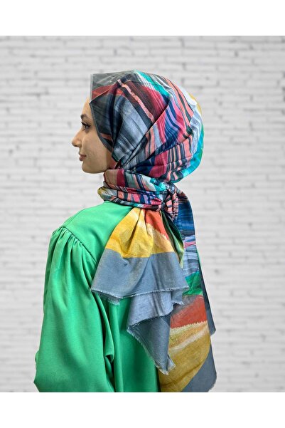 Aker Ipek Koton (PAMUKLU) Yaz Serinliği Şal Etol 8507777 Füme