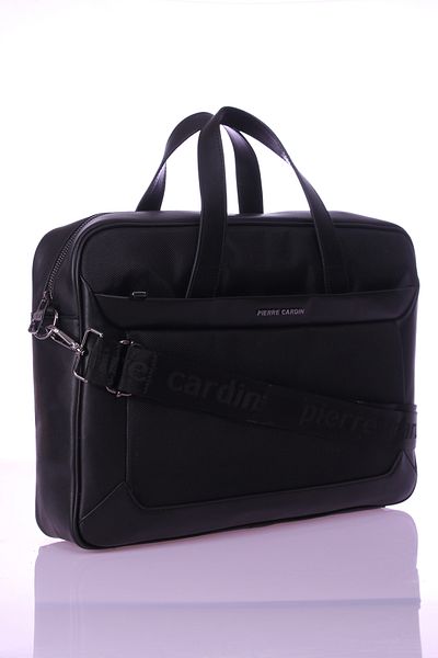 Pierre Cardin 01PC001197 Servietă unisex Computer laptop NEGRU