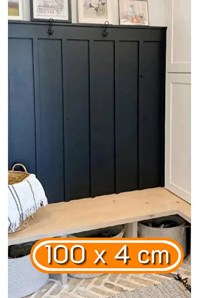 Elfora Iskandinav Duvar Çıtası 5 Adet 100 Cm x 4 Cm Dekoratif Duvar Çıtası Bo...