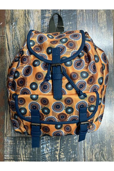 Street Bag Rucsac de călătorie zilnic cu model etnic Mallorca cu husă