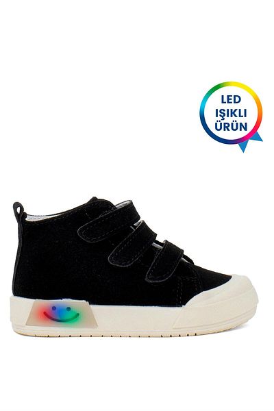 Ayakkabı Fuarı Elit AsOTM34 Baby Boy Flat Boots Μαύρο