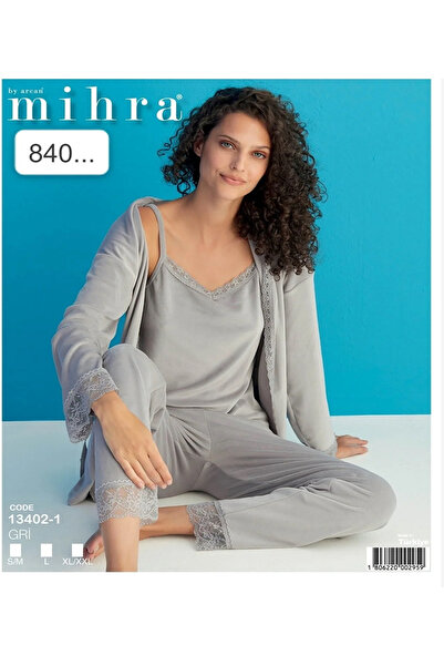 ARCAN ARCANMİHRA 3 LÜ KADİFE PİJAMA TAKIMI