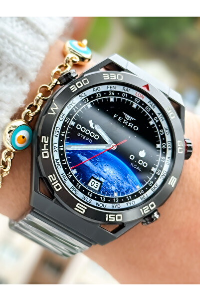 FERRO Son Sürüm(Aralık2023)Süper Amoled,Türkçe,Sesli Görüşme,11Farklı Spor Mo...