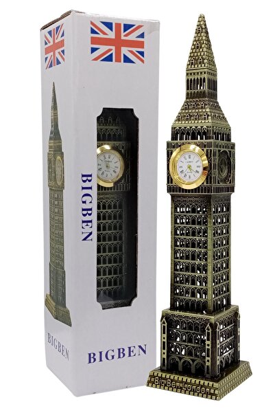Dünyadan Hediyeler Vintage Metal İngiltere London Big Ben Saat Kulesi Antik B...