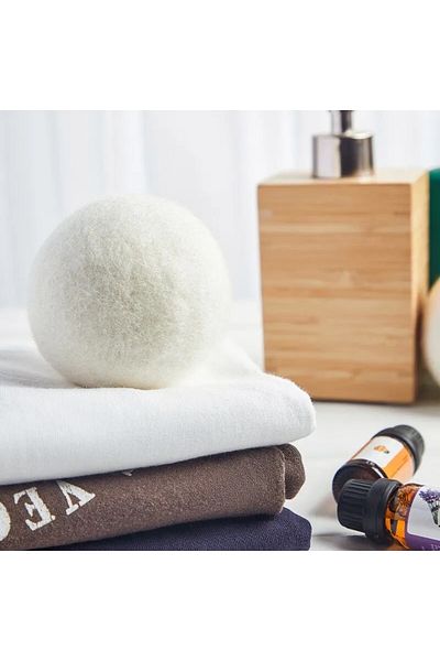 Flor De Lis 6 Pieces Organic Wool Dryer Balls Including Odor - Fragrance for Dryer