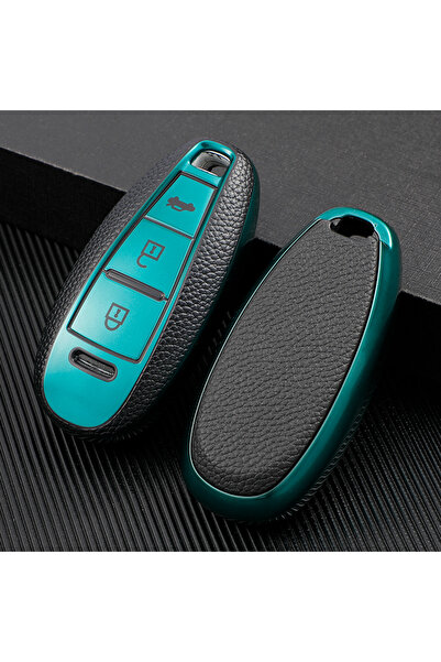 AYCANSTORE Husă Tpu Suzuki pentru telecomandă cu 3 butoane (verde)