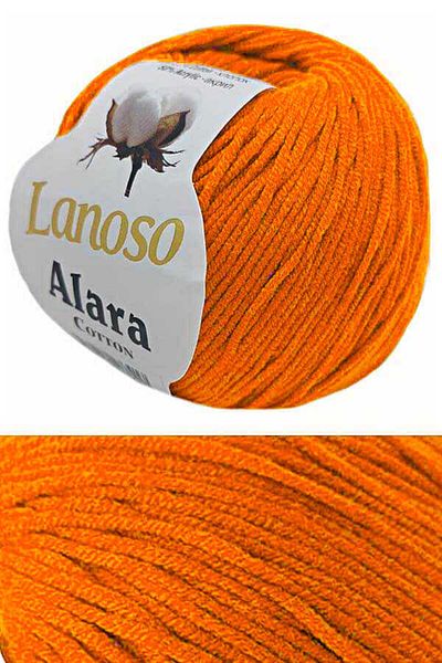 Lanoso Πλεκτό σχοινί Alara Punch & Amigurumi 934 	 Πορτοκαλί Πορτοκαλί