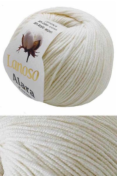 Lanoso Πλεξούδα Alara Punch & Amigurumi 902 	 Κόκκαλο/Κόκκαλο Γκρι