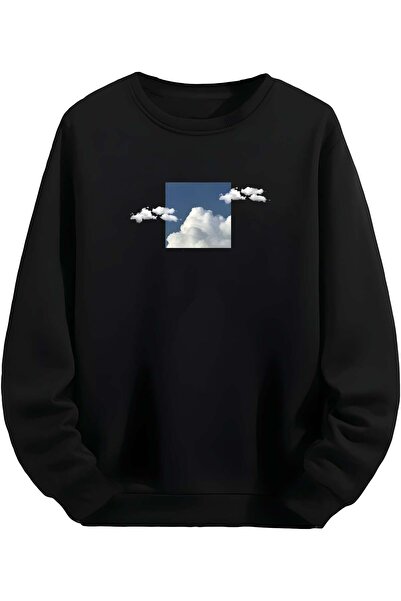 MAGORS Cloud and Sky - Μαύρο φούτερ Unisex