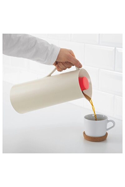 IKEA Behövd Thermos 1 lt, Beige-Red