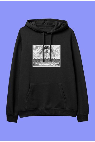 FULL TOLERANCE Oversize Attack On Titan Titans Anime Character Printed Design Hooded Sweatshirt Hoodie