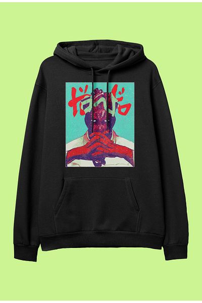 FULL TOLERANCE Hanorac cu glugă cu glugă, cu design special Dorohedoro Shin, supradimensionat
