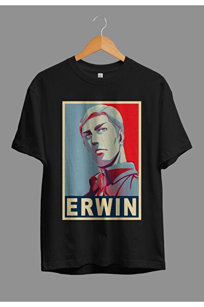FULL TOLERANCE Tricou oversize Attack On Titan Erwin Smith cu personaje de an...