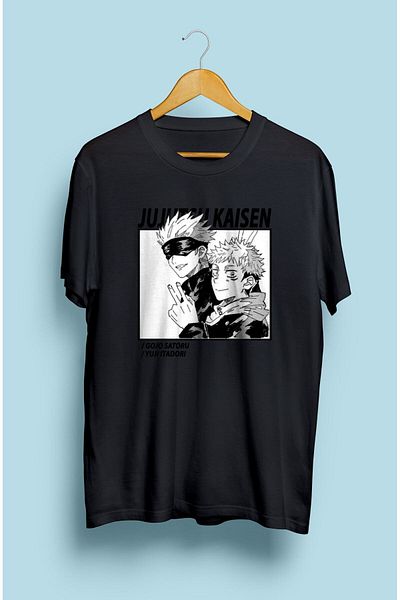 FULL TOLERANCE Tricou cu design imprimat Jujutsu Kaisen Yuji Itadori și Gojo