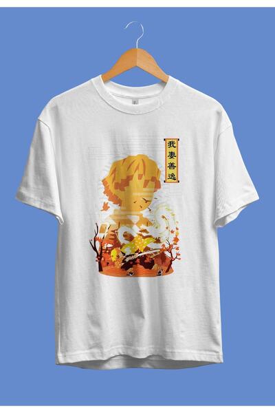 FULL TOLERANCE Tricou Anime Demon Slayer Zenitsu Samurai cu design special su...