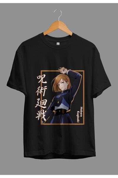 FULL TOLERANCE Tricou oversize Jujutsu Kaisen Nobara Kugisaki cu design impri...