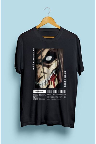 FULL TOLERANCE Τυπωμένο μπλουζάκι Anime Design Attack On Titan Eren Yeager