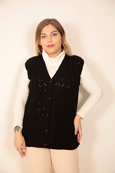 TESMAY سترة نسائية شتوية من الصوف السميك برقبة على شكل حرف V وجيب على شكل حرف V