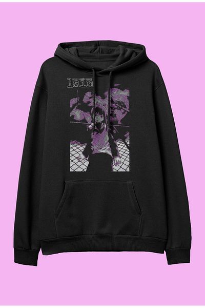 FULL TOLERANCE Oversize Serial Experiments Lain Iwakura Προσαρμοσμένο σχέδιο Anime Φούτερ με κουκούλα