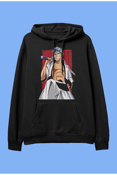 FULL TOLERANCE Hanorac cu glugă supradimensionat Bleach Grimmjow Anime