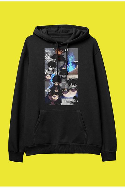FULL TOLERANCE Hanorac cu glugă oversize My Hero Academia Dabi (manga) Design special Anime
