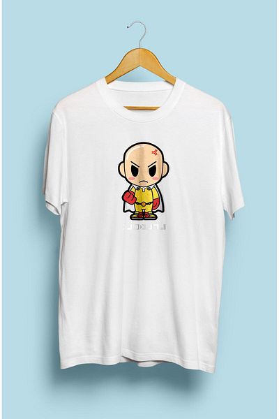 FULL TOLERANCE Tricou cu design special imprimat cu personaje anime minimaliste One Punch Man