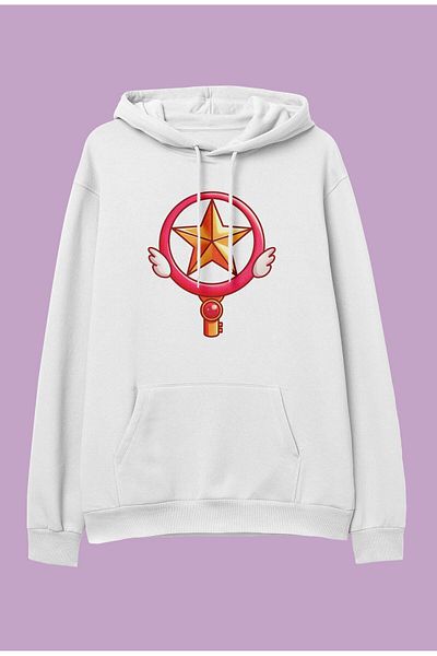 FULL TOLERANCE Hanorac cu glugă cu glugă, Cardcaptor Sakura Magic Items, supradimensionat