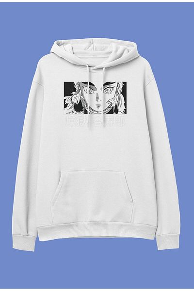 FULL TOLERANCE Oversieze Demon Slayer Rengoku (flame Hashira) Design personalizat Anime Hanorac cu glugă