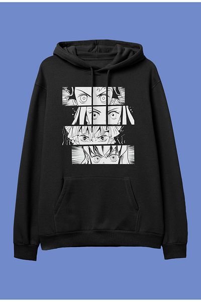FULL TOLERANCE Oversieze Demon Slayer Rookies Design special Anime Hanorac cu glugă