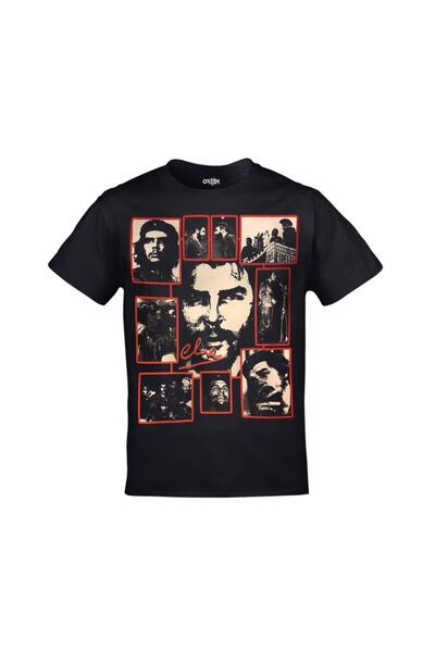 FULL TOLERANCE Che Guevara Collage Tricou negru unisex față spate