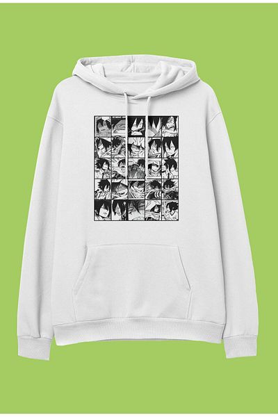 FULL TOLERANCE Hanorac cu glugă oversize My Hero Academia Tamaki Amajiki cu imprimeu cu personaje anime