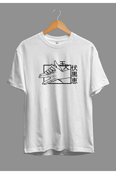 FULL TOLERANCE Tricou oversize Jujutsu Kaisen Megumi Fushiguro cu design impr...