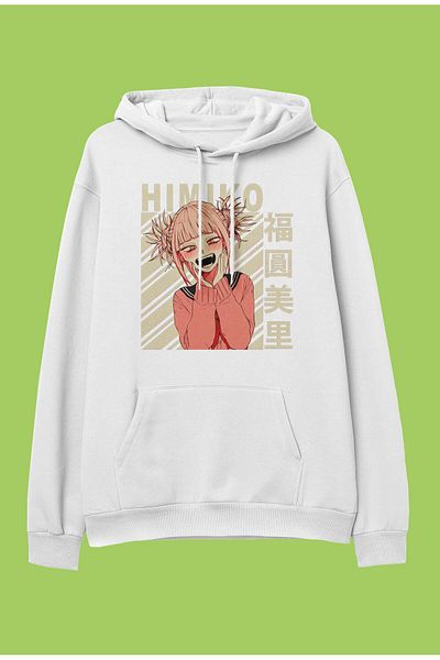 FULL TOLERANCE Oversize My Hero Academia Himiko Toga Anime Character με στάμπα με κουκούλα φούτερ με κουκούλα