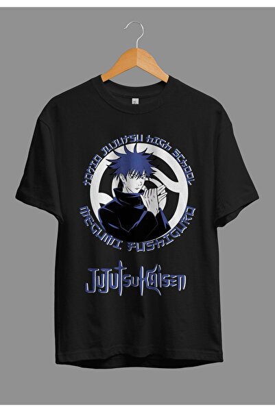 FULL TOLERANCE Tricou oversize Jujutsu Kaisen Megumi Fushiguro cu design impr...