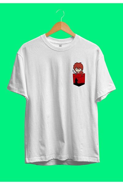 FULL TOLERANCE Tricou Anime oversize Rurouni Kenshin (design de buzunar) cu design exclusivist