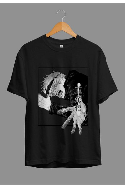 FULL TOLERANCE Oversize Jujutsu Kaisen Satoru Gojo (sensei) Anime Character Printed Design T-Shirt