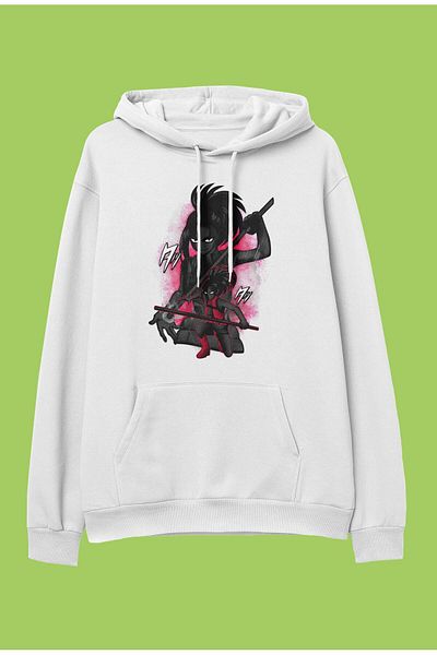 FULL TOLERANCE Hanorac cu glugă oversize My Hero Academia Momo Yaoyorozu cu imprimeu cu personaje anime
